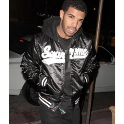 Drake Supreme Satin Hooded Jacket