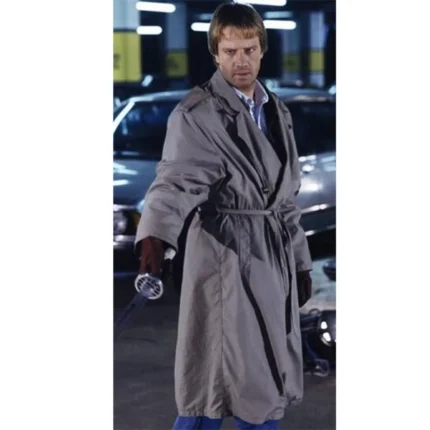 Highlander Christopher Lambert Grey Cotton Coat