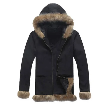 Izaya Orihara Durarara Black Fur Hoodie