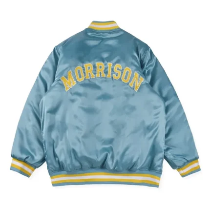 UCLA Justin Bieber Aqua Blue Bomber Jacket