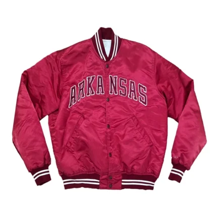 Arkansas Razorbacks Satin Jacket