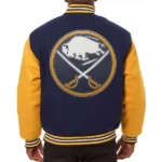 Buffalo Sabres Navy Blue Letterman Jacket