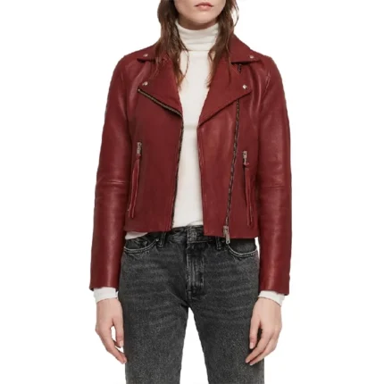 Arrow S07 Sea Shimooka Red Leather Jacket