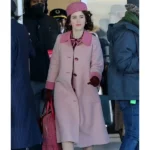 Rachel Brosnahan Pink Coat