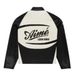 Aime Leon Dore Black Leather Jacket