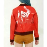 Bulma Dragon Ball Red Leather Jacket