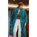 DJ Khaled Justin Bieber Blue Fur Coat