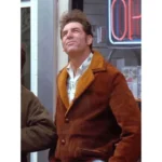 Seinfeld Michael Richards Brown Suede Jacket
