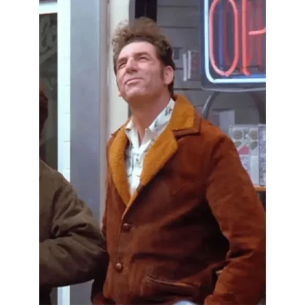 Seinfeld Michael Richards Brown Suede Jacket