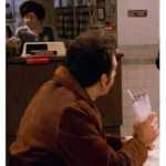 Seinfeld Michael Richards Brown Suede Leather Jacket