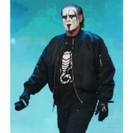 Sting AEW Dynamite Black Bomber Jacket