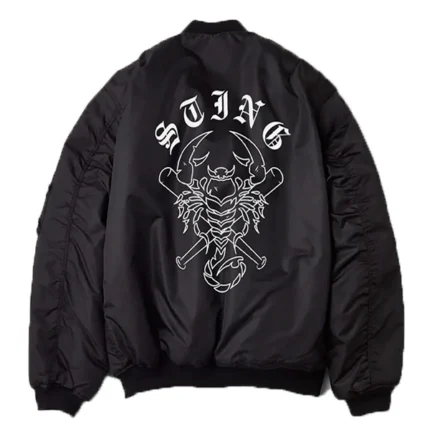 Sting AEW Dynamite Black Satin Jacket