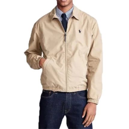 Adam Sandler Hustle Beige Cotton Jacket