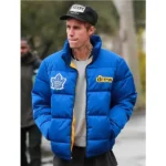 Justin Bieber Toronto Maple Leafs Blue Puffer Jacket