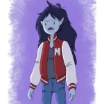 Marceline The Vampire Queen Red Varsity Jacket