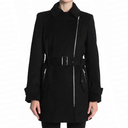 Tasya Teles Black Coat