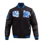 University of Memphis Black Varsity Jacket