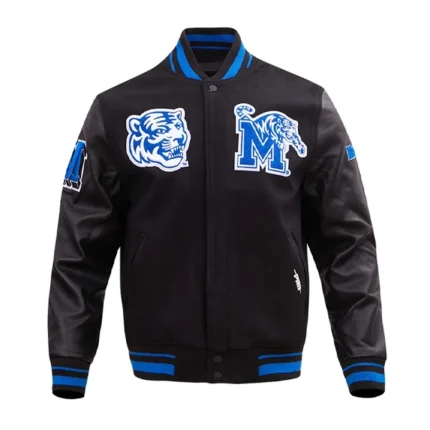 University of Memphis Black Varsity Jacket