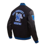 University of Memphis Black Wool Jacket