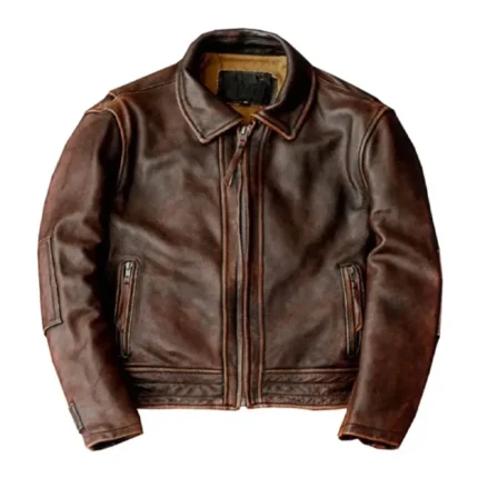 Adventure Bound Brown Leather Jacket