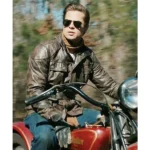 Benjamin Button Brad Pitt Brown Leather Jacket