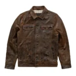 Driggs Full-Button Leather Jacket