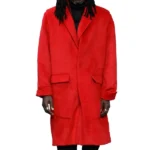 Harry Styles As It Was Red Wool Coat
