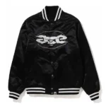 Jumbotron Shit Poppin Drake Black Satin Jacket