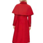 Kiernan Shipka Red Wool Coat