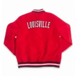 Louisville Cardinals Script Red satin Jacket