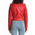 NYC Becky G Red Leather Jacket