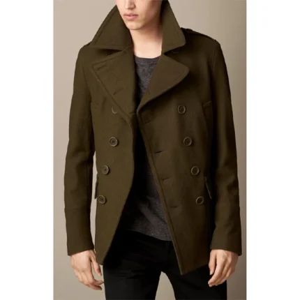 Olive Drab Wool Coat