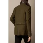 Olive Drab Wool Green Coat