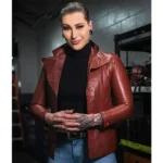 Rhea Ripley WWE Leather Jacket - Image 2