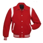 Sailor Collar Red Wool Jacket