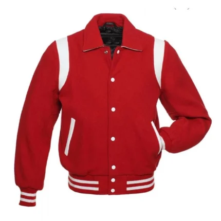 Sailor Collar Red Wool Jacket
