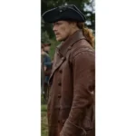 Sam Heughan Outlander Season 5 Leather Coat