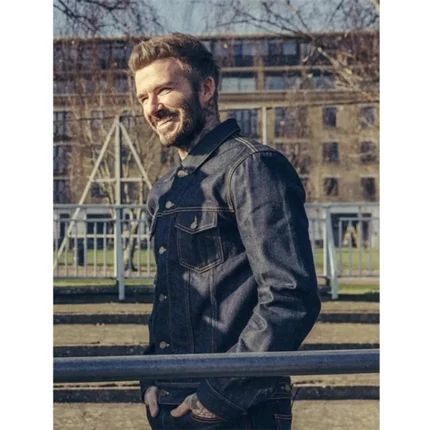 Save Our Squad David Beckham Denim Blue Jacket