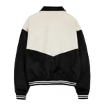 Western Black and White Letterman Jacket