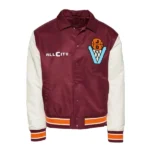 All City Basketball Maroon Varsity Jacket