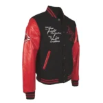 Boxing Fight Club Black Letterman Jacket