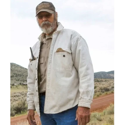 Duane Ollinger Mystery at Blind Frog Ranch White Cotton Jacket