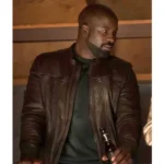 Evil Season 2 Mike Colter Brown Leather Jacket - Image 2