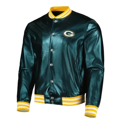 Green Bay Packers Metallic Green Jacket