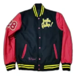 Hello Folks Mickey Mouse And Pluto Letterman Jacket - Image 2