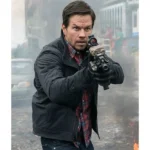 Mile 22 Mark Wahlberg Black Cotton Jacket