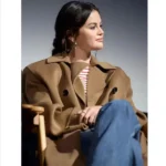 Selena Gomez Brown Trench Coat - Image 2