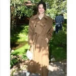 Selena Gomez Brown Trench Coat - Image 4