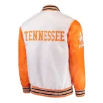 Tennessee Volunteers The Rookie White and Orange Satin Jacket