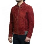 The Adam Project Ryan Reynolds Maroon Leather Jacket
